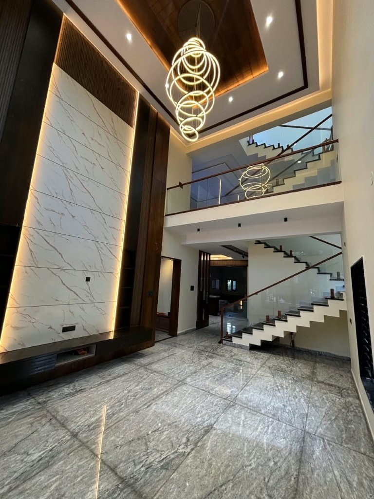 Chandrashekhar Residence Bangalore Double Height Living Foyer