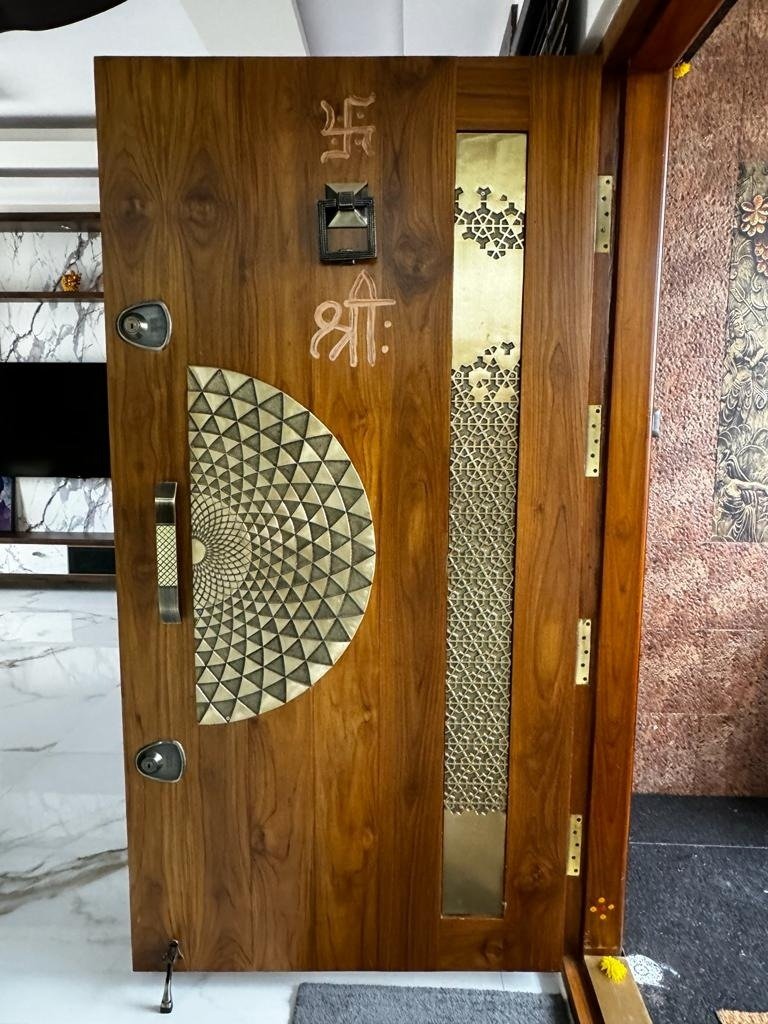 Hemanth Residency Bangalore Teakwood Entrance Door